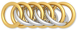 Linked jump rings